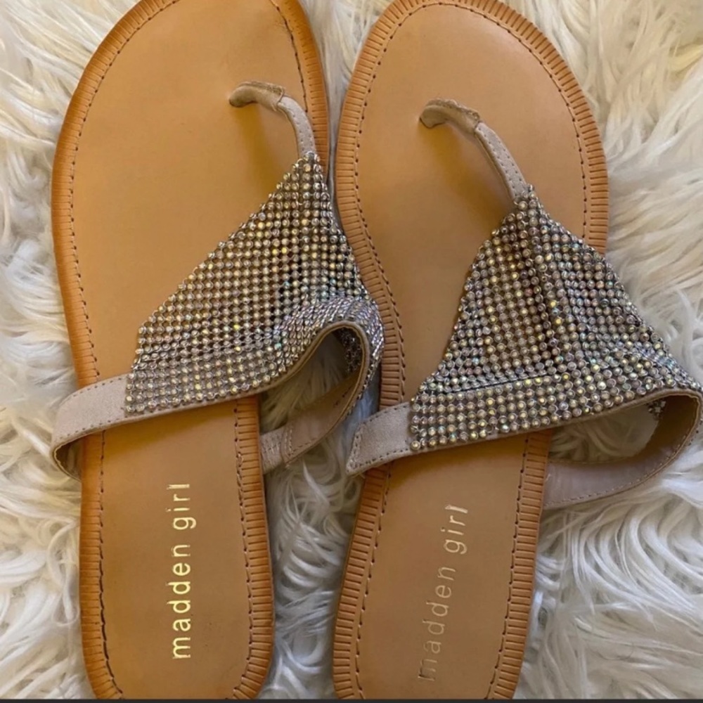 Authentic Madden Girl Bling Sandals, Size 9
